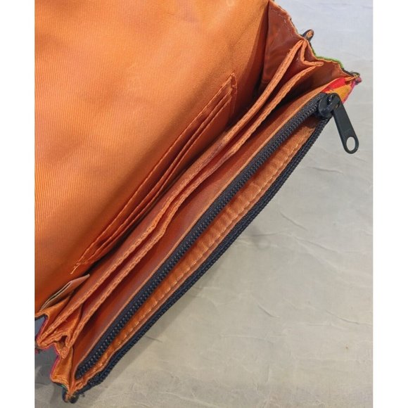 Vera Bradley Jazzy Blooms Wristlet Quilted Purse Wallet Turn Clasp Floral Boho - Picture 9 of 13